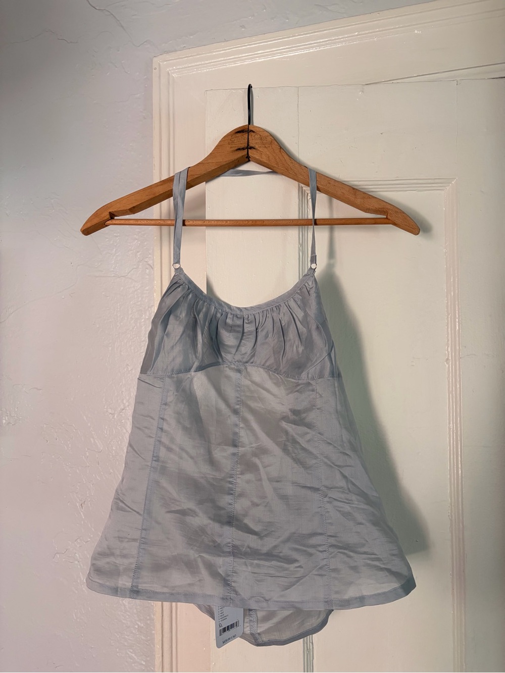 Light Blue Spaghetti Strap Tank Top